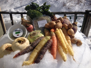 Ithaca farm share CSA local fresh vegatables fruit meat pick up farm to table full plate collective good life farm